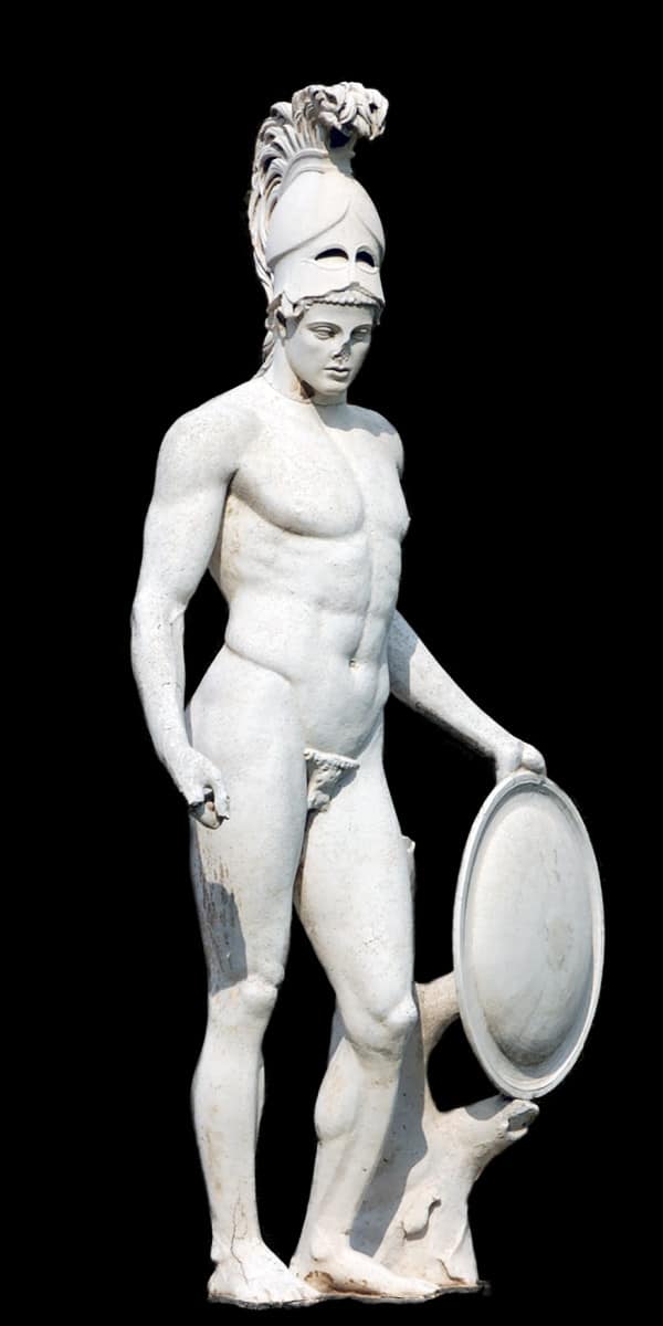 פסל ארס, אל המלחמה היווני, בווילה הדריאנה