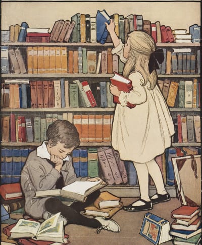 ילדים קוראים ספרים