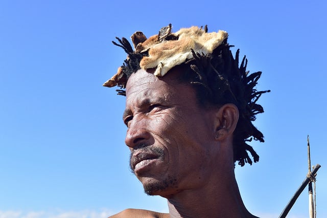 בן שבט סאן, מדבר קלהארי, דרום אפריקה