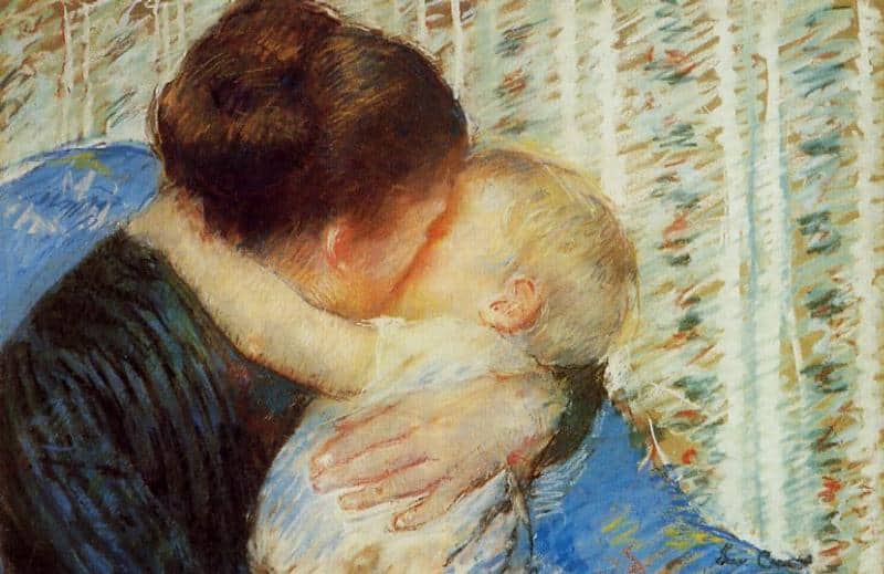 מרי קסאט (1844-1926): "אם וילד, חיבוק לילה טוב". 