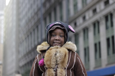 ילד בהפגנת Occupy Wall Street