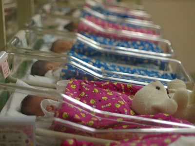 תינוקות שזה עתה נולדו, בבית חולים