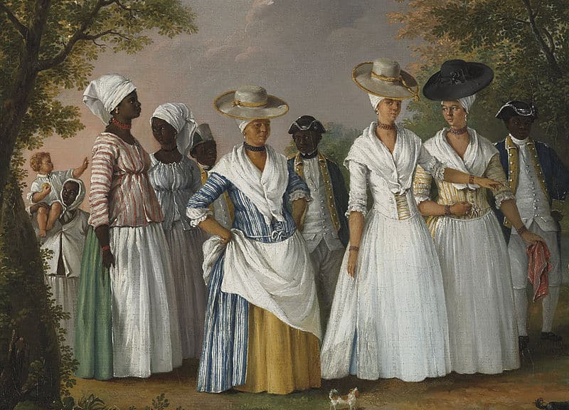 דומיניקה, נשים ומשרתות שחורות, עבדות