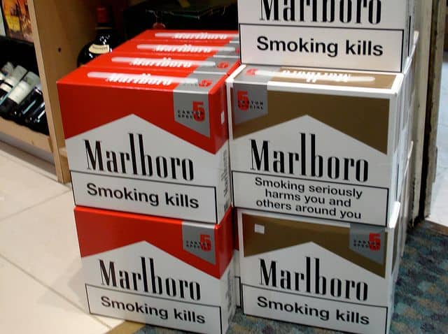 סיגריות, אזהרה בריאותית, מרלבורו