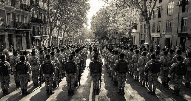 מצעד צבאי, מדריד, ספרד