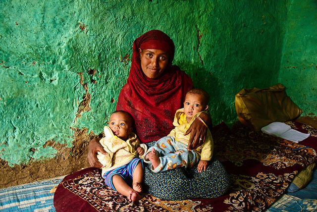 אתיופיה, אם, תאומים, תינוקות