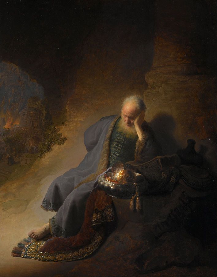 ירמיהו מבכה את חורבן ירושלים, רמברנדט