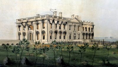 הבית הלבן, שריפה, 1814