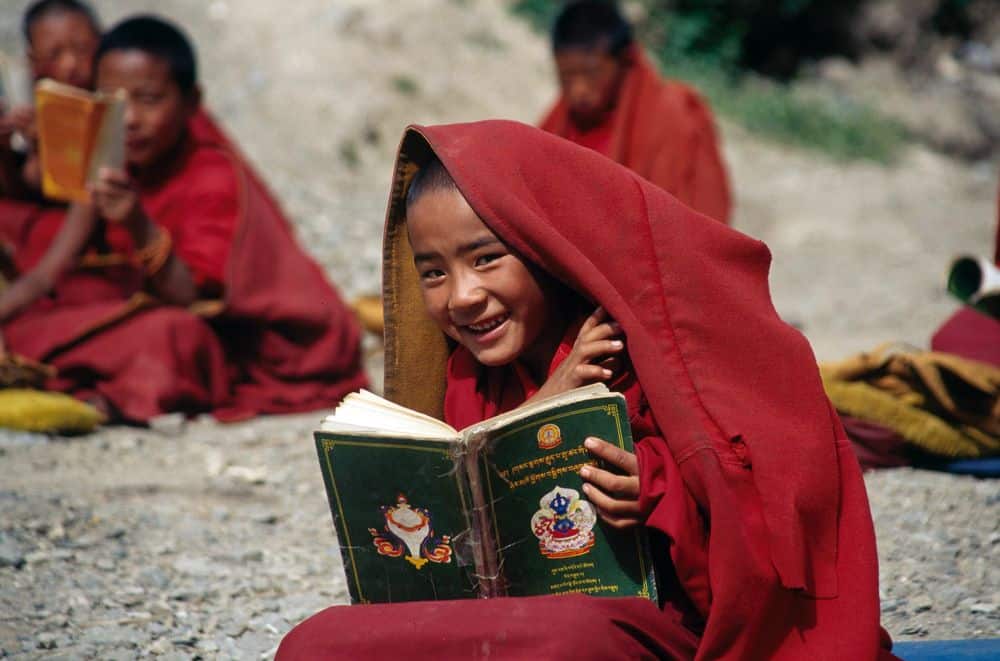 מנזר, בודהיזם, טיבט, ילד, לימוד
