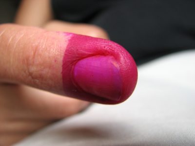 הצבעה, אצבע