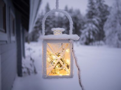 מנורה, שלג, פינלנד