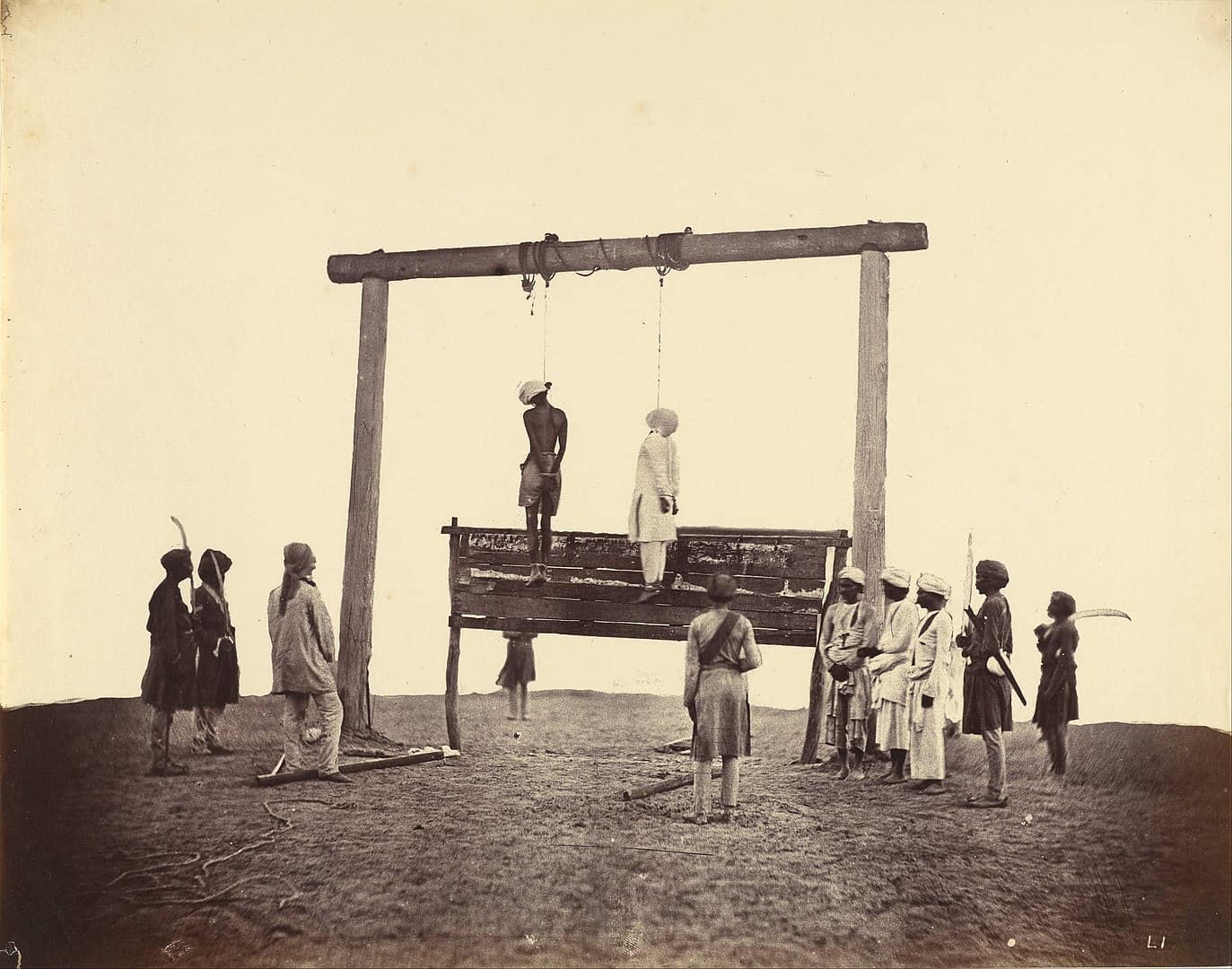 מרד, הודו, הוצאה להורג