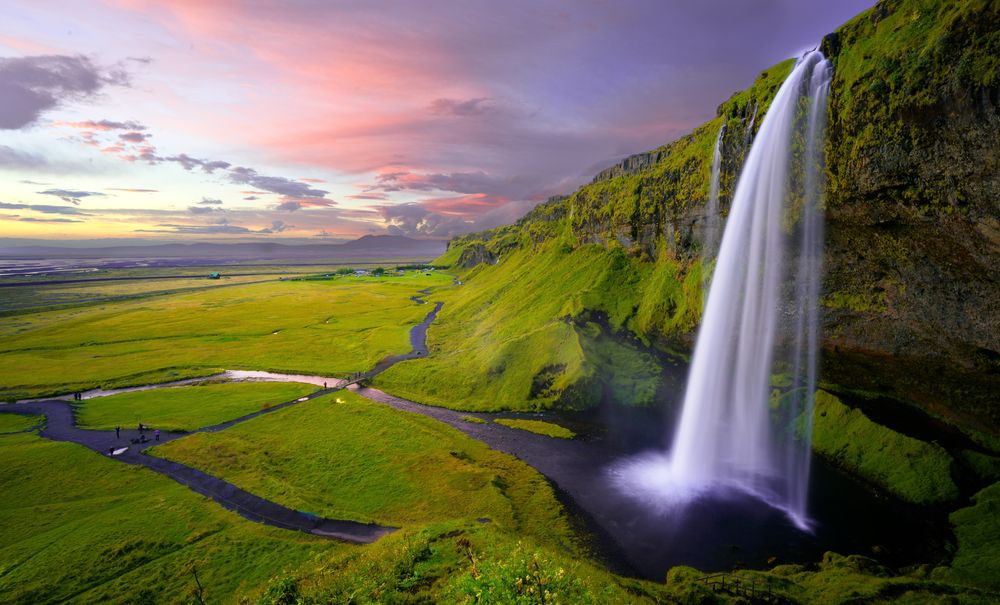 מפל מים, איסלנד