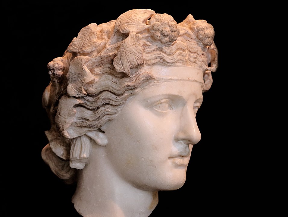 דיוניסוס, שיש, פסל, ראש