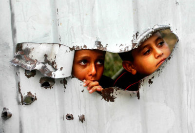כיבוש, חומה, ילדים, פלסטינים