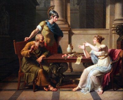 הדיון של סוקרטס ואספסיה, ניקולא-אנדרה מונסיו