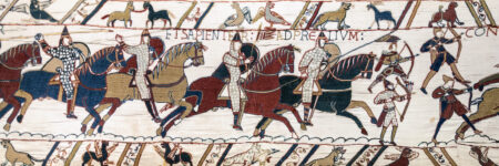 קרב הייסטינגס, שטיח באייה, נורמנים, אבירים, קשתים