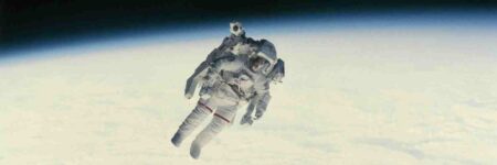 ברוס מק'קנדלס, הליכה בחלל, כדור הארץ, מעבורת החלל