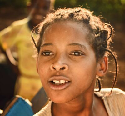 נערה, אתיופיה, לדבר, לומר